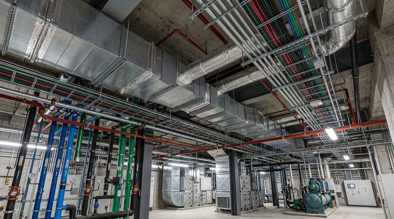 MEP contracting – mechanical, electrical, plumbing – for buildings in Kuwait – Gridline