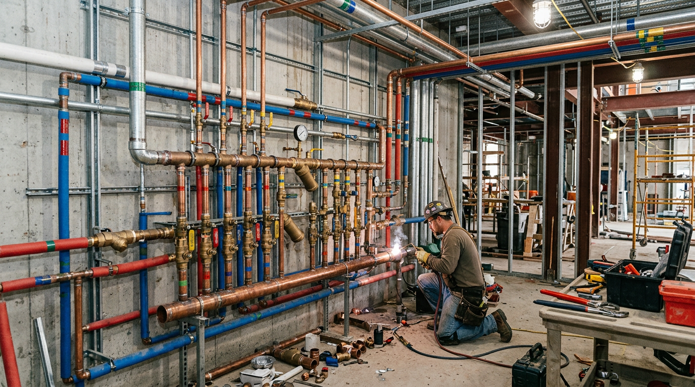 Plumbing and piping installation Kuwait