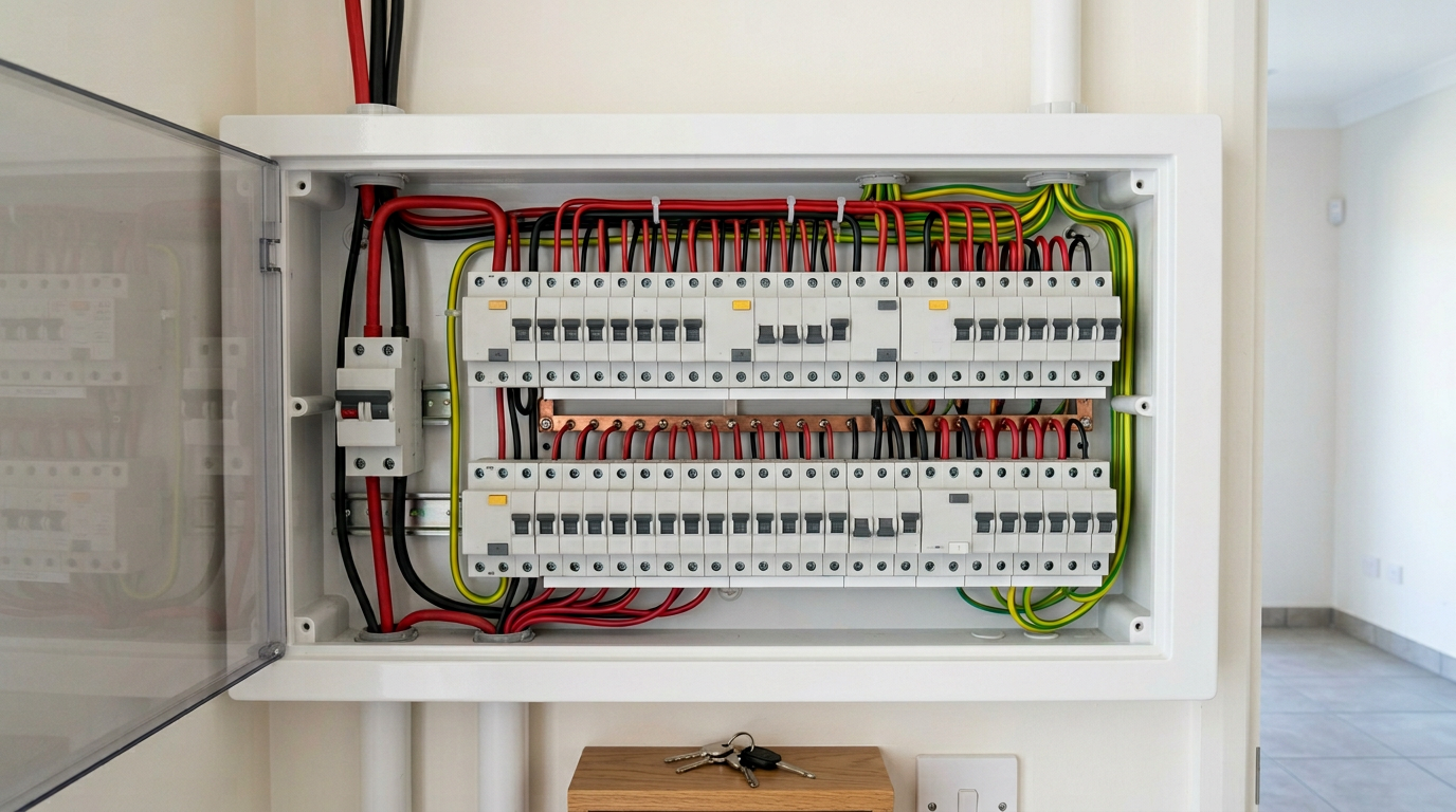 Residential electrical consumer unit installation for villas and apartments in Kuwait – Gridline Electrical
